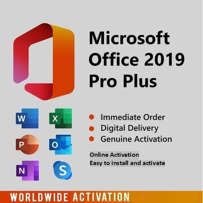 MICROSOFT OFFICE 2019 PROFESSIONAL PLUS FOR WINDOWS LICENSE